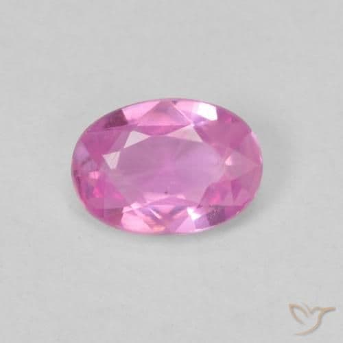 0.47ct Bright Pinkish Purple Sapphire, Oval Cut, 5.8x4.1 mm