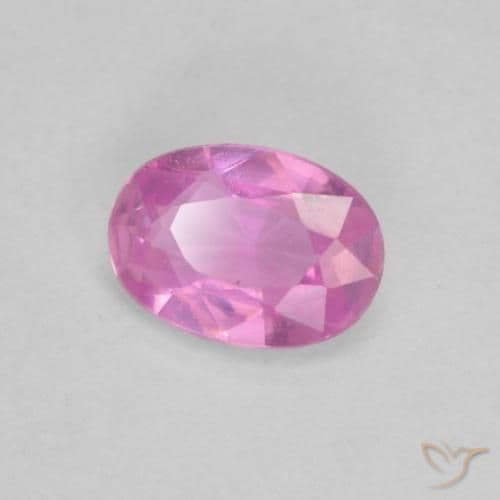 0.47ct Bright Pinkish Purple Sapphire, Oval Cut, 5.8x4.1 mm