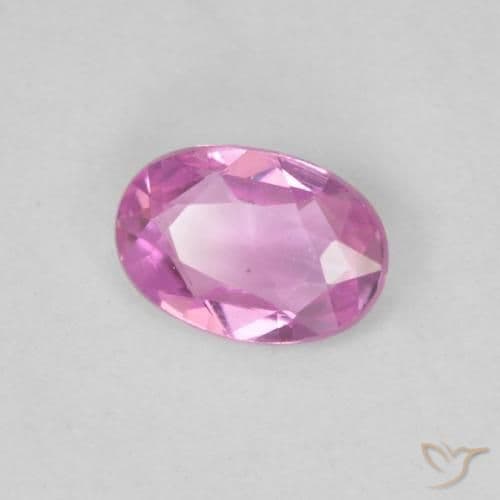 0.43ct Bright Pinkish Purple Sapphire, Oval Cut, 5.7x4 mm