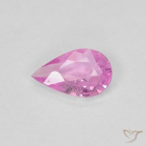 0.29ct Natural Purple-Pink Sapphire, Pear Shape, 5.8x3.8 mm