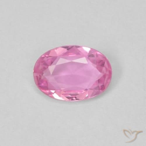 0.40ct Natural Medium Pink Sapphire, Oval Cut, 5.8x4.1 mm