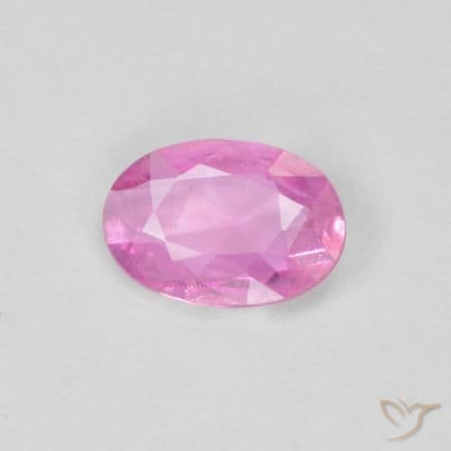0.38ct Natural Medium Pink Sapphire, Oval Cut, 6x4.1 mm