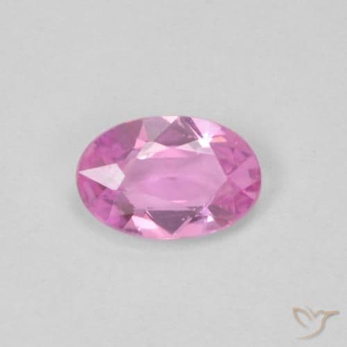 0.41ct Natural Medium Pink Sapphire, Oval Cut, 5.8x3.9 mm