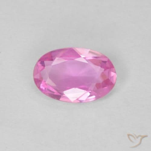 0.39ct Natural Royal Purple Pink Sapphire, Oval Cut, 6x4 mm