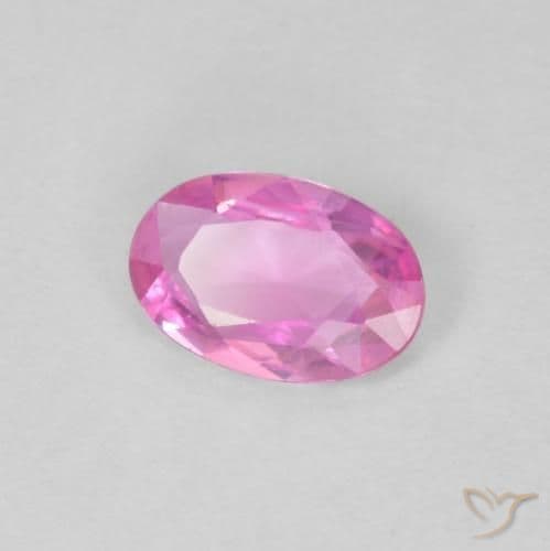 0.39ct Natural Royal Purple Pink Sapphire, Oval Cut, 6x4 mm
