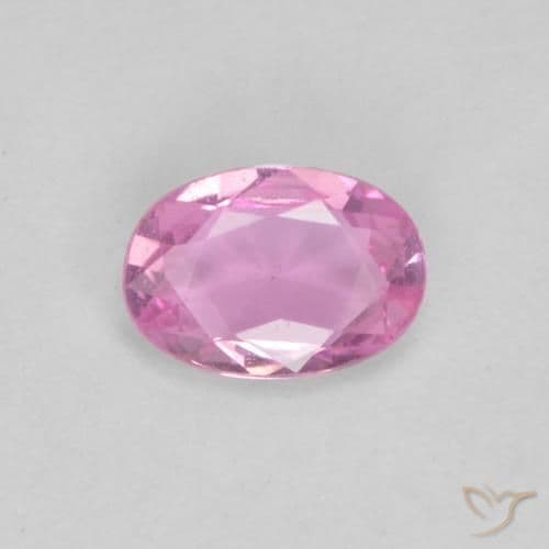 0.46ct Natural Medium Pink Sapphire, Oval Cut, 5.9x4.2 mm