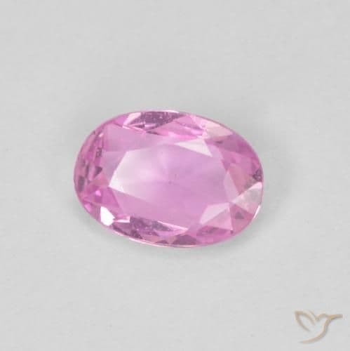0.46ct Natural Medium Pink Sapphire, Oval Cut, 5.9x4.2 mm