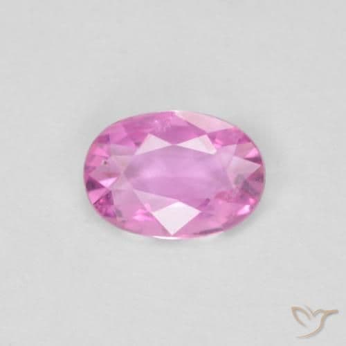 0.38ct Natural Intense Pink Sapphire, Oval Cut, 5.8x4 mm