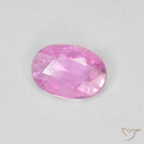 0.38ct Natural Intense Pink Sapphire, Oval Cut, 5.8x4 mm