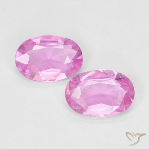 0.85ct Natural Light Pink Sapphire, Oval Cut, 6.1x4.1 mm