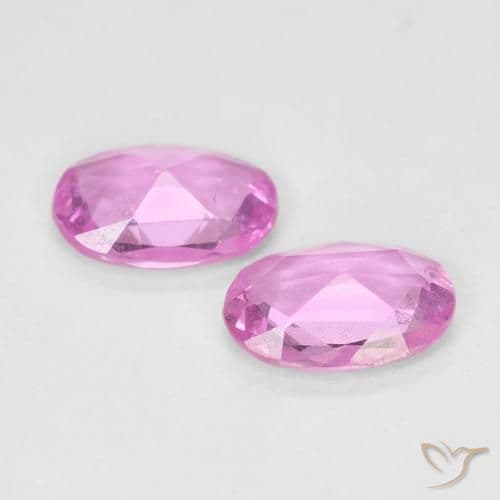 0.85ct Natural Light Pink Sapphire, Oval Cut, 6.1x4.1 mm