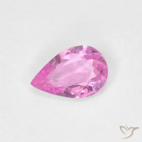 0.29ct Natural Purple-Pink Sapphire, Pear Shape, 5.8x3.8 mm