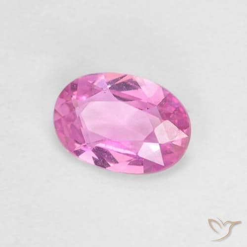 0.47ct Bright Pinkish Purple Sapphire, Oval Cut, 5.9x4.1 mm