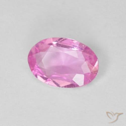 0.39ct Natural Hot Pink Sapphire, Oval Cut, 5.8x4.1 mm