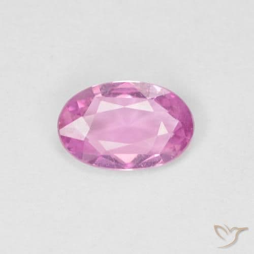 0.38ct Natural Hot Pink Sapphire, Oval Cut, 5.9x3.8 mm