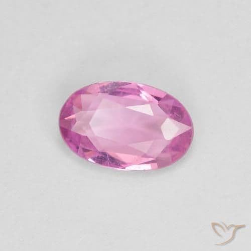 0.38ct Natural Hot Pink Sapphire, Oval Cut, 5.9x3.8 mm