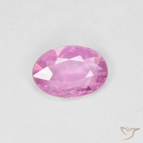 0.34ct Natural Hot Pink Sapphire, Oval Cut, 5.7x3.9 mm