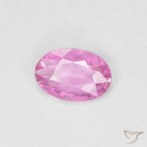 0.34ct Natural Hot Pink Sapphire, Oval Cut, 5.7x3.9 mm