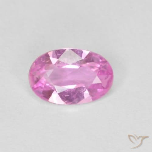 0.40ct Natural Hot Pink Sapphire, Oval Cut, 5.8x3.9 mm