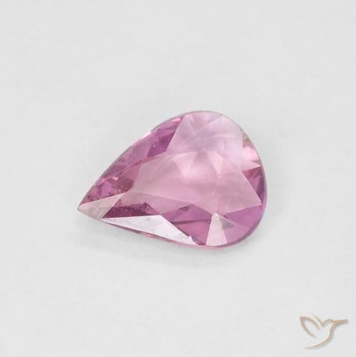 0.45ct Royal Purple Pink Sapphire, Pear Shape, 5.9x4.7 mm