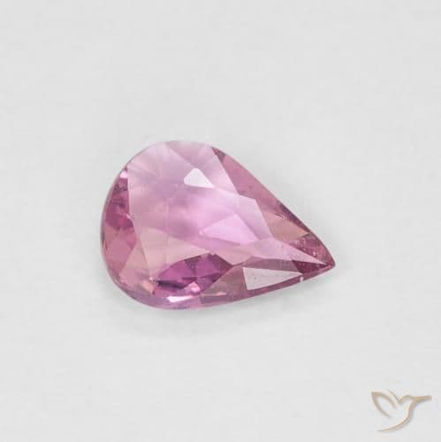 0.38ct Natural Purple Pink Sapphire, Pear Shape, 5.9x4.5 mm