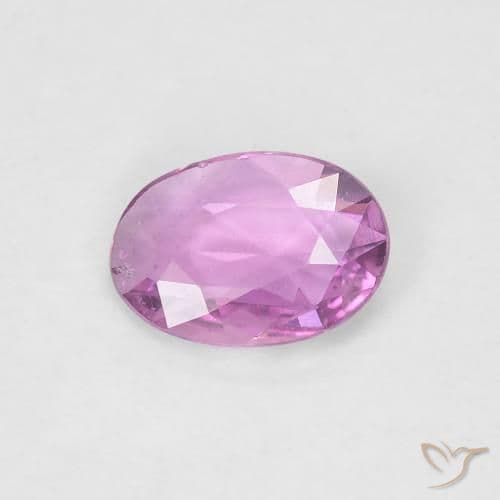 0.54ct Natural Light Pink Sapphire, Oval Cut, 6.6x4.8 mm