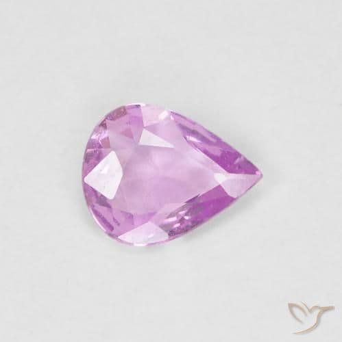 0.38ct Natural Purple Pink Sapphire, Pear Shape, 5.9x4.5 mm