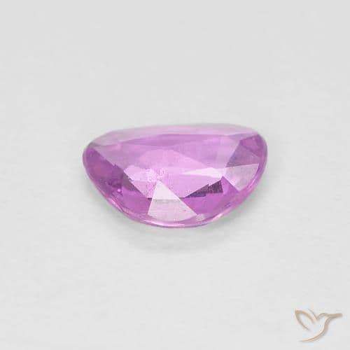 0.55ct Light Royal Purple Pink Sapphire, Fancy Shape, 6.5x5.2 mm
