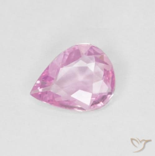 0.45ct Royal Purple Pink Sapphire, Pear Shape, 5.9x4.7 mm
