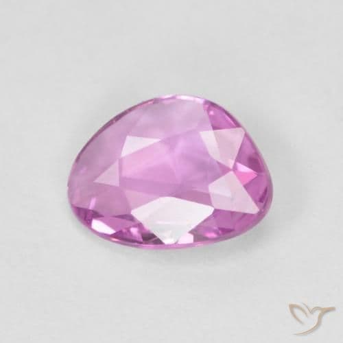 0.62ct Medium Light-Purple Sapphire, Fancy Shape, 6.6x5.1 mm