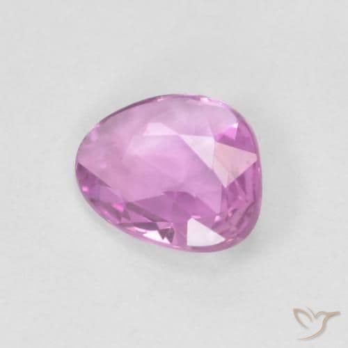 0.60ct Bright Pinkish Purple Sapphire, Fancy Shape, 6.6x5.2 mm