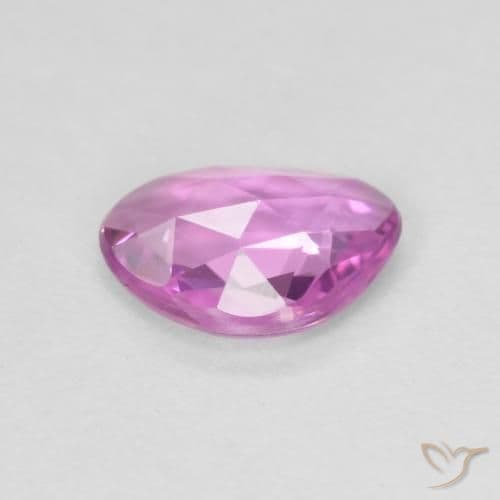 0.60ct Bright Pinkish Purple Sapphire, Fancy Shape, 6.6x5.2 mm