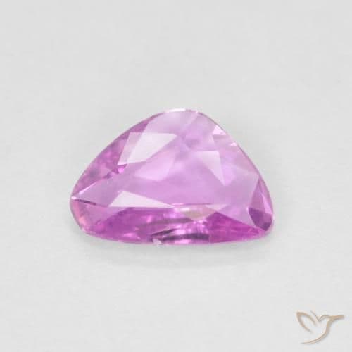 0.72ct Intense Pinkish Purple Sapphire, Fancy Shape, 7.1x5.3 mm