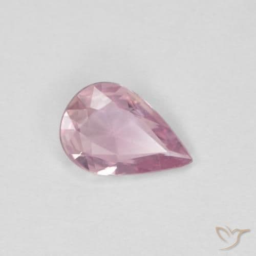 0.34ct Natural Light Pink Sapphire, Pear Shape, 6.1x4.1 mm