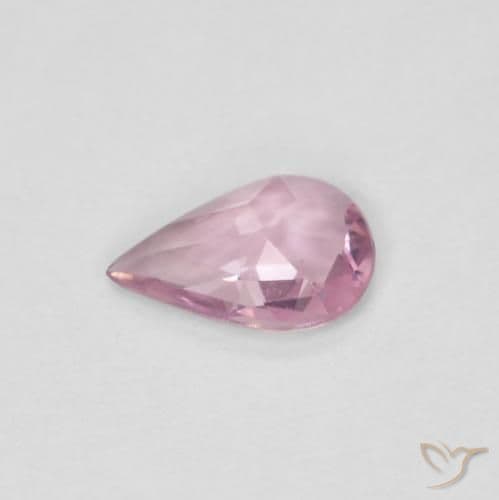 0.34ct Natural Light Pink Sapphire, Pear Shape, 6.1x4.1 mm