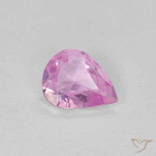 0.43ct Natural Light Pink Sapphire, Pear Shape, 5.9x4.7 mm
