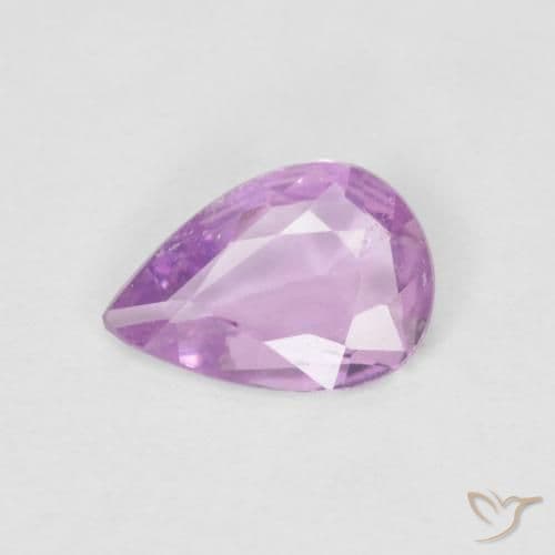 0.63ct Natural Iris Violet Sapphire, Pear Shape, 6.8x4.7 mm