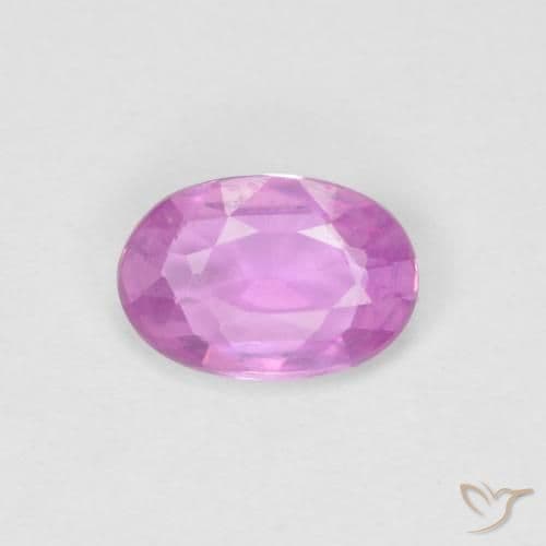 0.47ct Intense Pinkish Purple Sapphire, Oval Cut, 6x4.1 mm