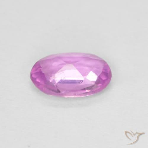 0.47ct Intense Pinkish Purple Sapphire, Oval Cut, 6x4.1 mm