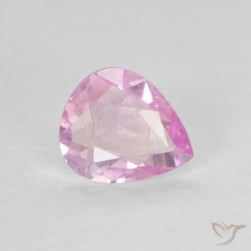 0.32ct Very Light Pink Sapphire, Pear Shape, 5.6x4.7 mm
