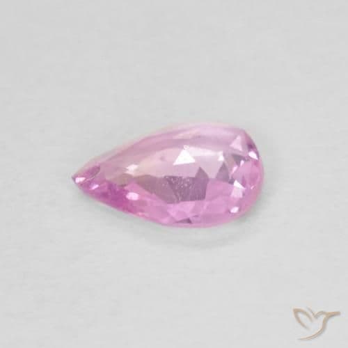 0.32ct Very Light Pink Sapphire, Pear Shape, 5.6x4.7 mm