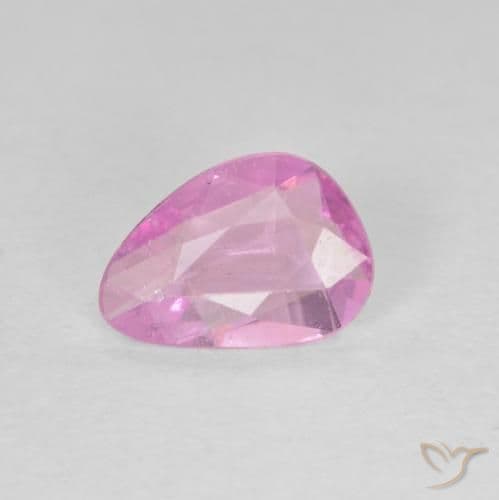 0.49ct Very Light Pink Sapphire, Pear Shape, 6.7x4.7 mm
