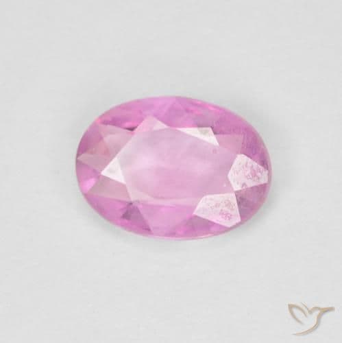 0.70ct Natural Hot Pink Sapphire, Oval Cut, 6.8x5 mm