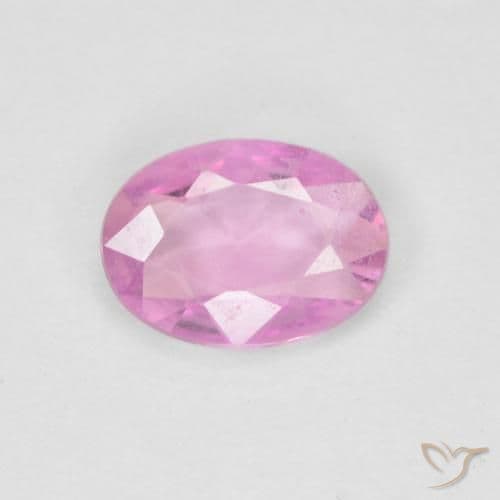 0.70ct Natural Hot Pink Sapphire, Oval Cut, 6.8x5 mm