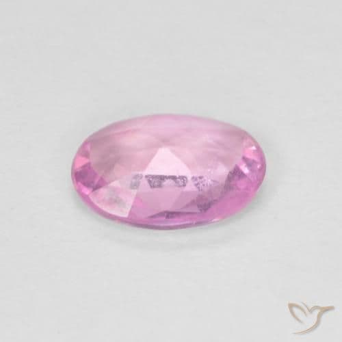 0.70ct Natural Hot Pink Sapphire, Oval Cut, 6.8x5 mm