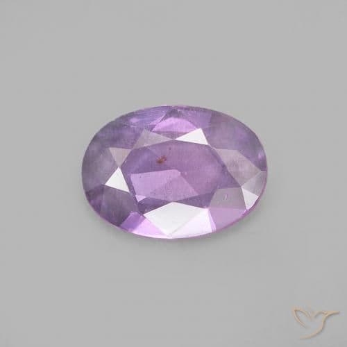 0.48ct Light Pinkish Violet Sapphire, Oval Cut, 6.7x5 mm