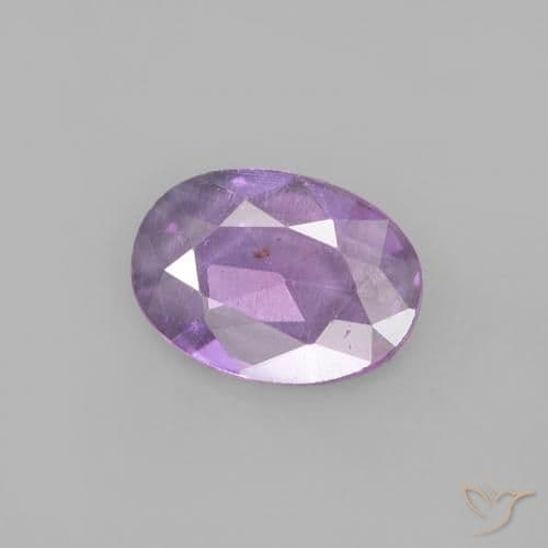 0.47ct Natural Pinkish Violet Sapphire, Oval Cut, 6.7x4.9 mm
