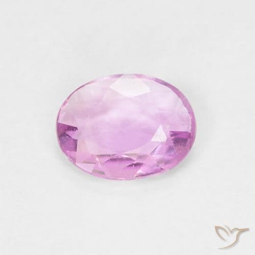 0.63ct Natural Purple-Pink Sapphire, Oval Cut, 5.7x4.9 mm