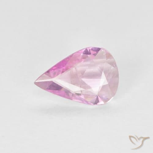 0.64ct Natural Deep Pink Sapphire, Pear Shape, 6.4x4.6 mm