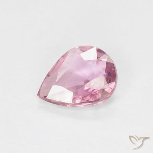 0.62ct Natural Medium Pink Sapphire, Pear Shape, 5.7x4.7 mm
